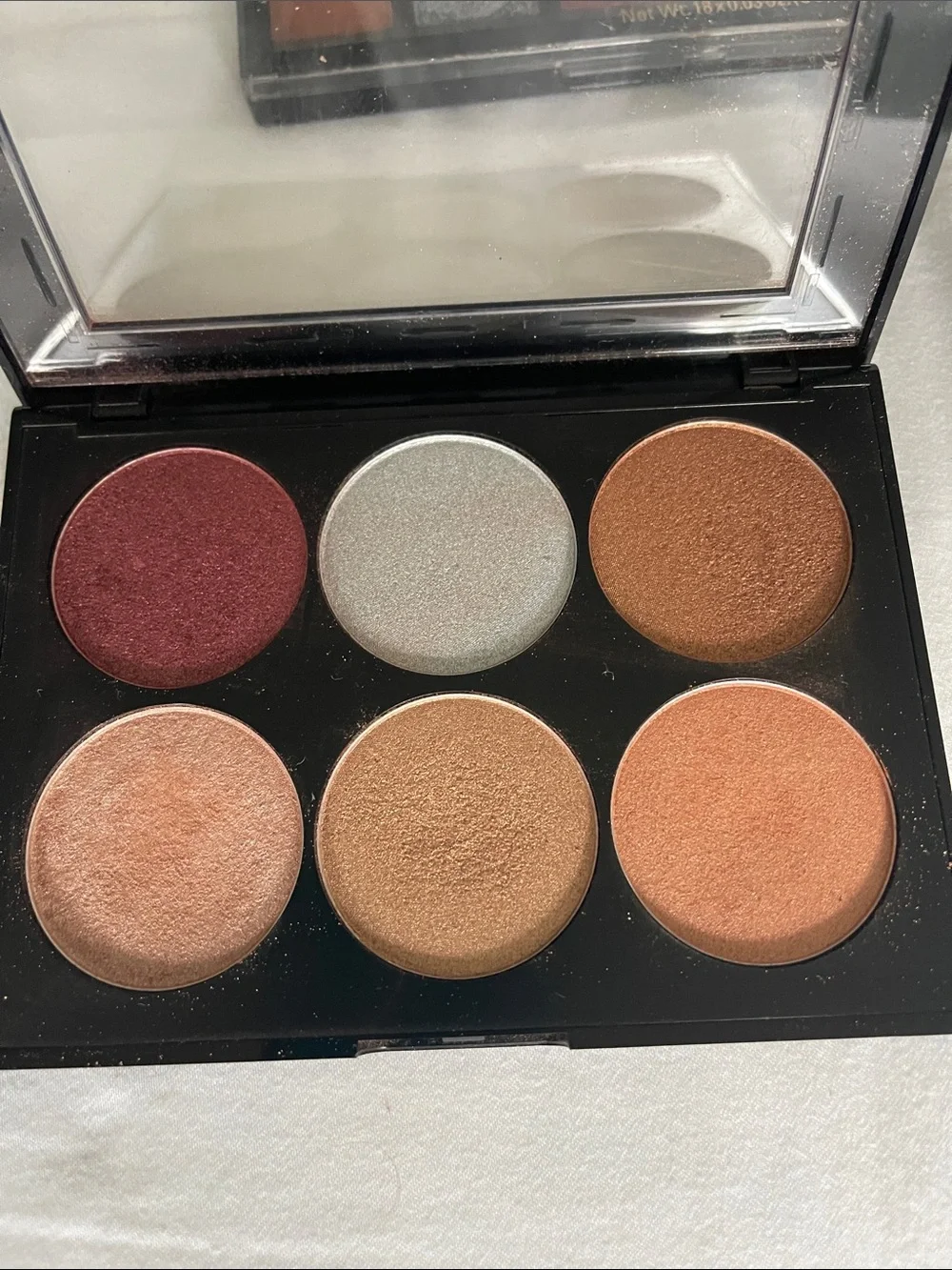 Sephora Eyeshadow Palette Duo — Reds, Browns, Golds, Peach, Pink, Silver